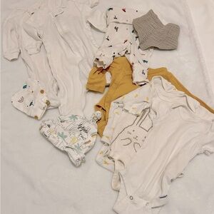 Newborn set with onesies,sleepers, accessories